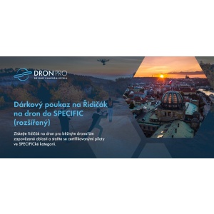 Dárkový poukaz - Řidičák na dron do SPECIFIC (omezené oblasti) – rozšířený