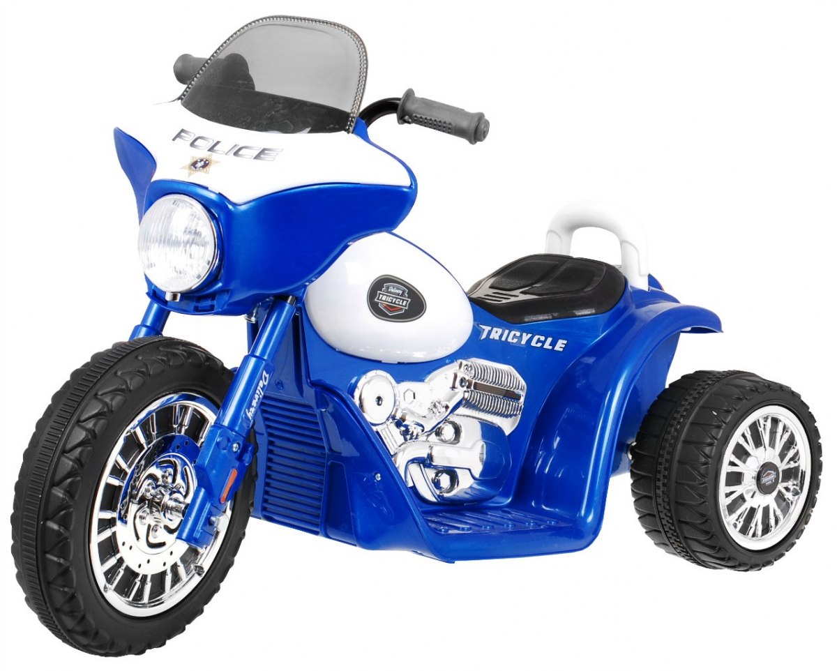 Dětská elektrická motorka modrá