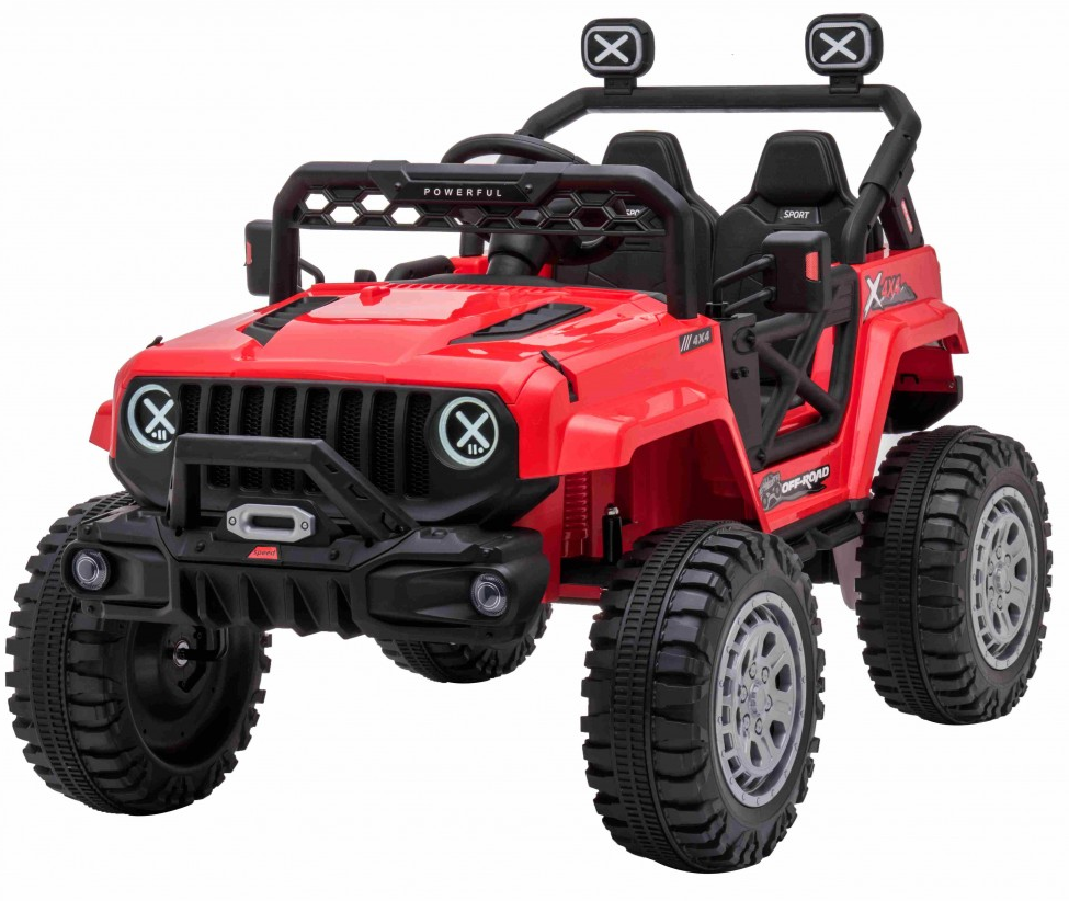 Elektrické autíčko jeep Off-road Speed 4x4 červené