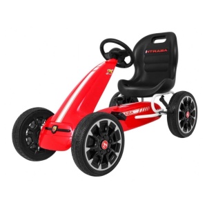 ABARTH šlapací motokára červená