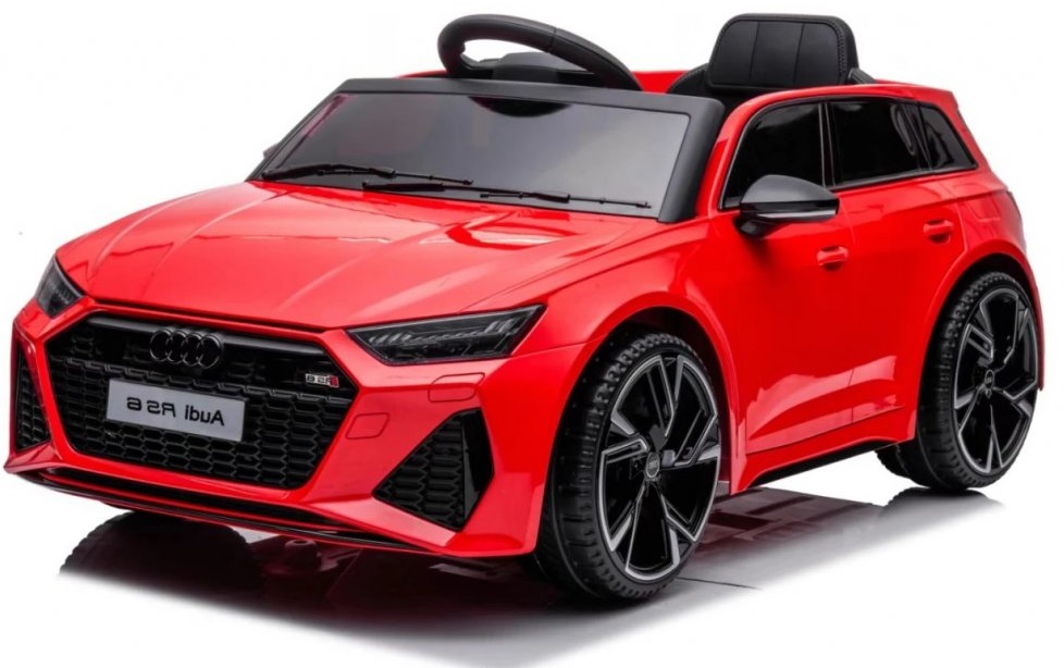 Elektrické autíčko Audi RS6 červené 12V7Ah EVA kola