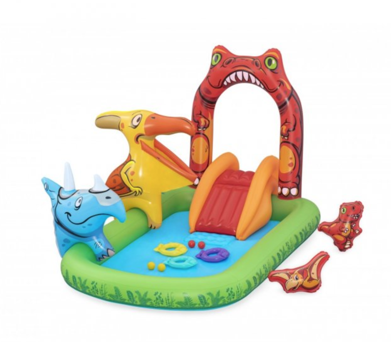 Bestway Nafukovací vodní hřiště Bestway 241x140x137 cm dinosauři