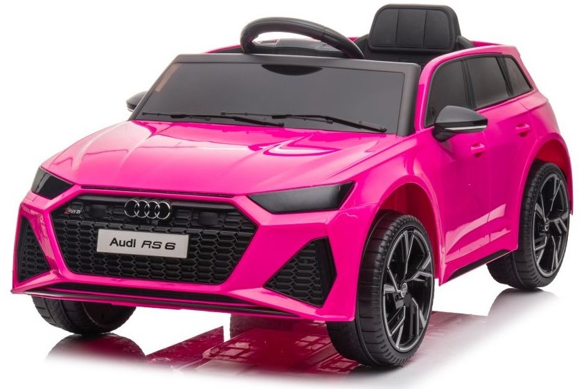 Elektrické autíčko Audi RS6 růžové 12V7Ah EVA kola