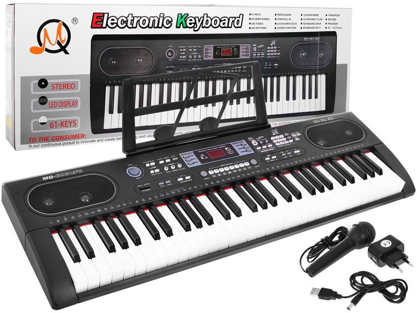Velký Keyboard pro děti XXL černý