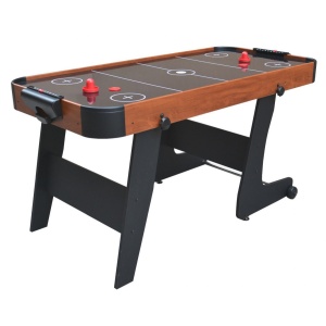 Air Hockey stůl vzdušný lední hokej hnědý
