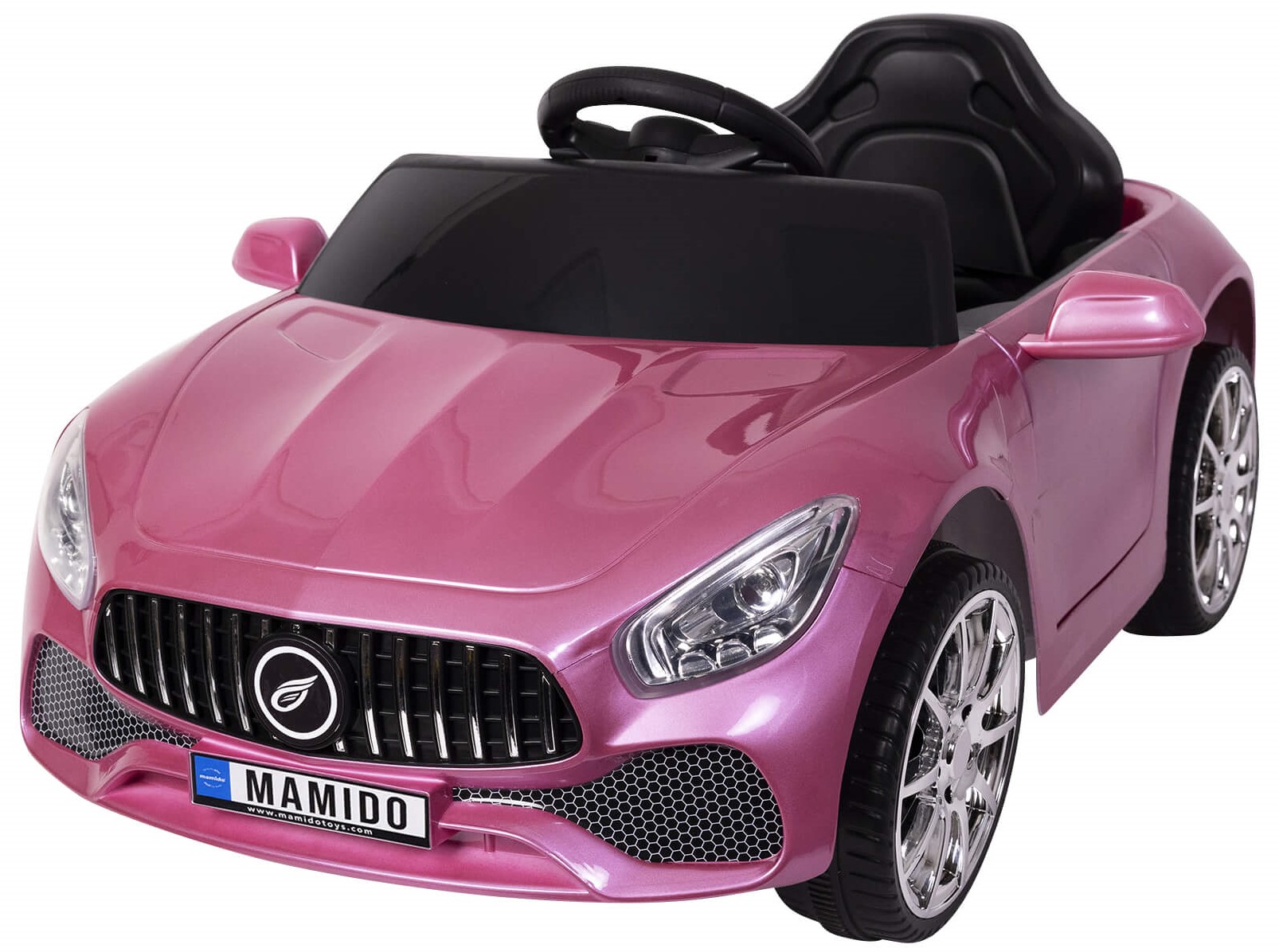 Elektrické autíčko Cabrio Fast Wing lakované růžové