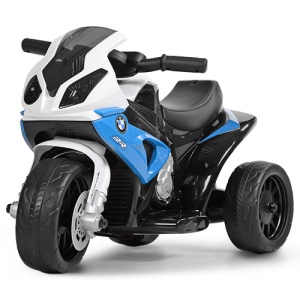 Dětská elektrická motorka BMW S1000RR tříkolka modrá