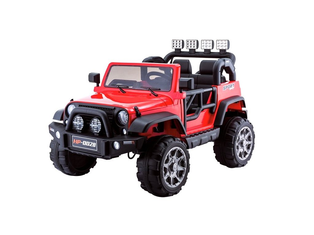 Dětské elektrické autíčko Jeep HP012 červené