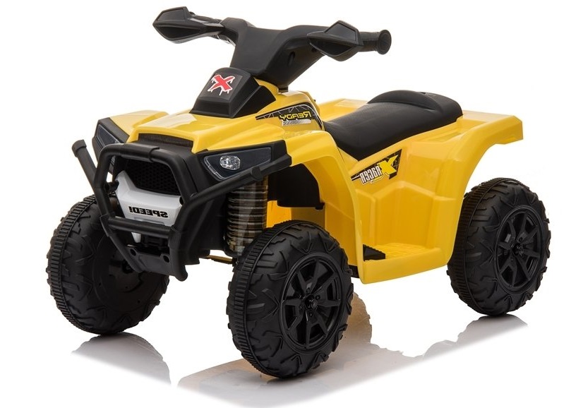 Dětská elektrická čtyřkolka X Racer žlutá