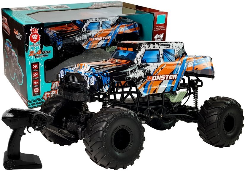 Auto na dálkové ovládání RC Monster 4x4 oranžové