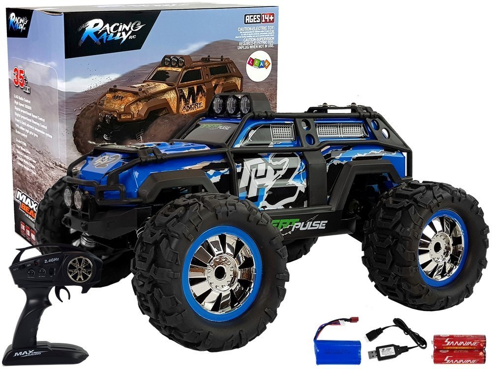Auto na dálkové ovládání RC 4x4 1:18 MaxRacing 35 km/h modré