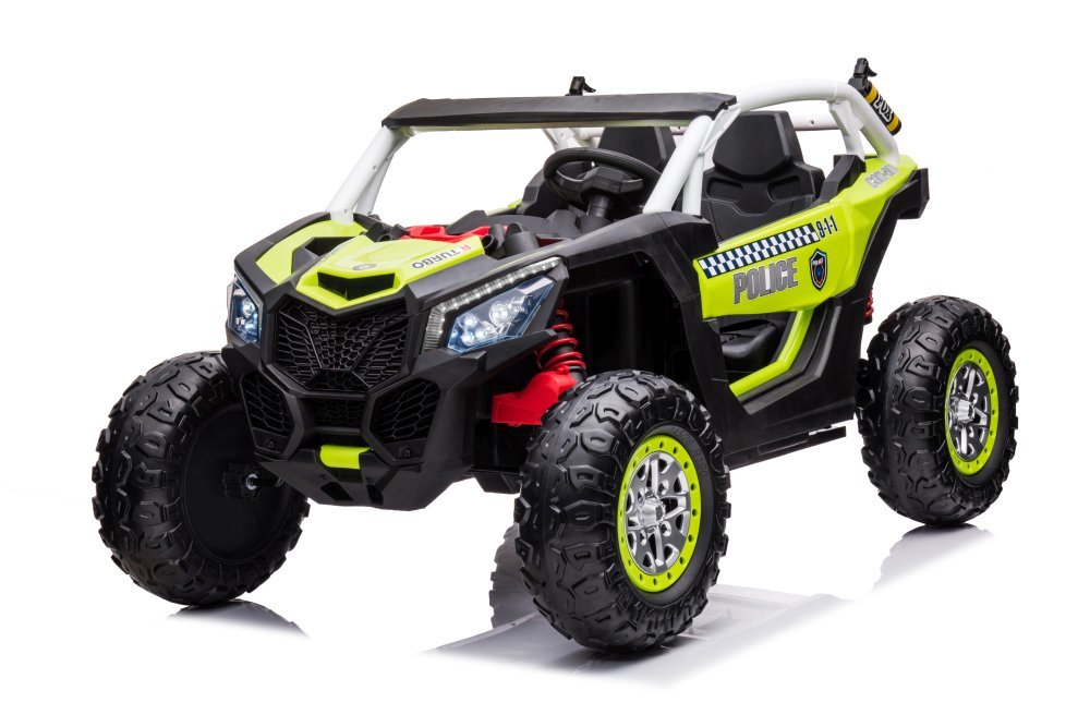 Elektrické autíčko Buggy XB 4x4 Policie zelené