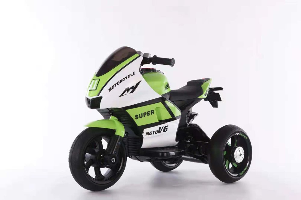 Dětská elektrická motorka MotoV6 zelená