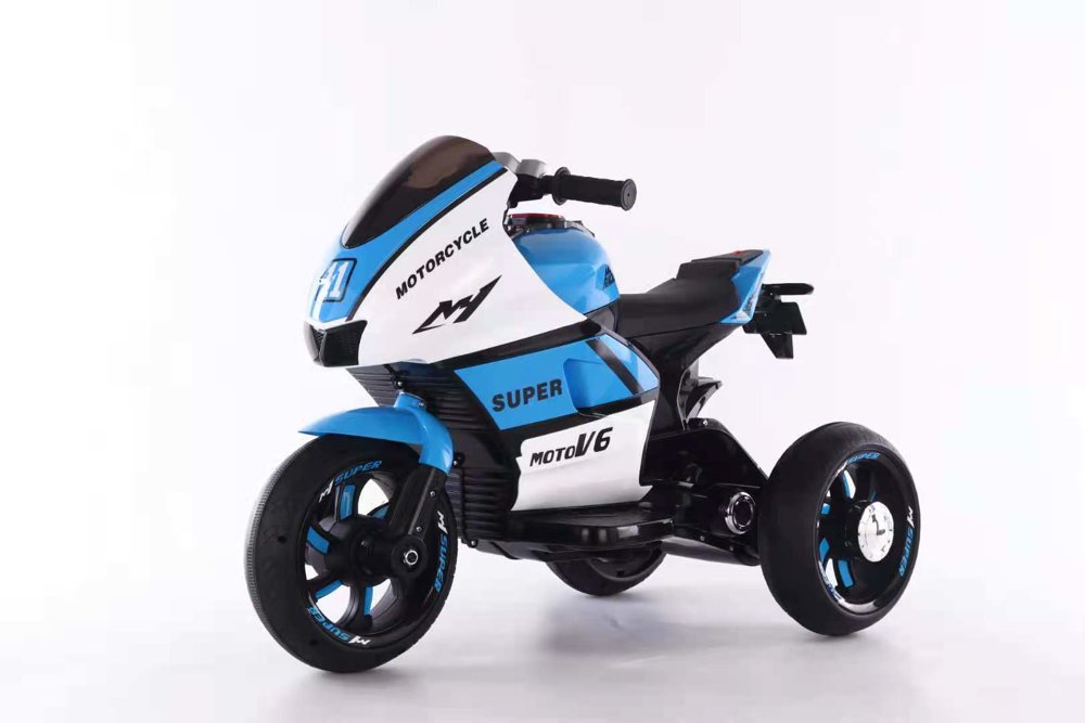 Dětská elektrická motorka MotoV6 modrá