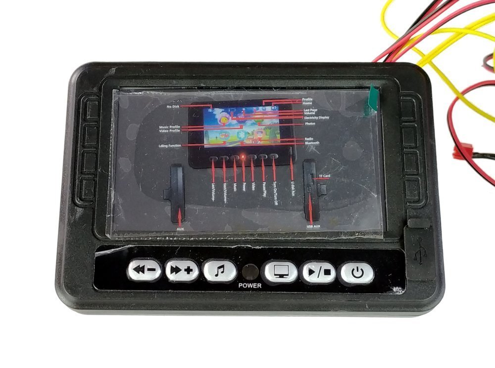 Hudební panel do elektrického vozítka LCD MP4 Range Rover DK-RR999