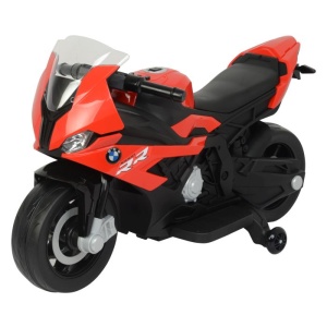 Dětská elektrická motorka BMW S1000RR černo-červená