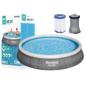Bestway Bazén Bestway Fast Set Rattan 396 x 84 cm 57376