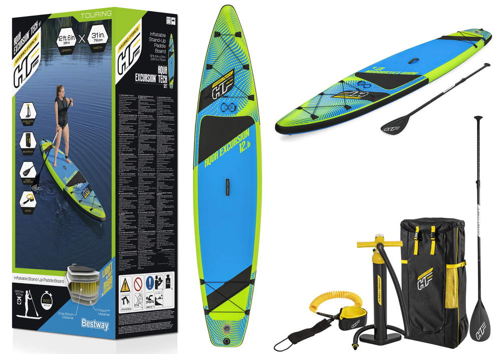 Nafukovací paddleboard s příslušenstvím Bestway 65373 Aqua Excursion 381 cm