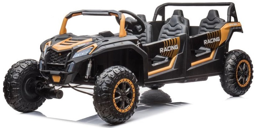 Elektrické autíčko Buggy UTV čtyřmístné 24V pěnová EVA kola zlatá