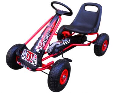 Dětská šlapací motokára G1 červená