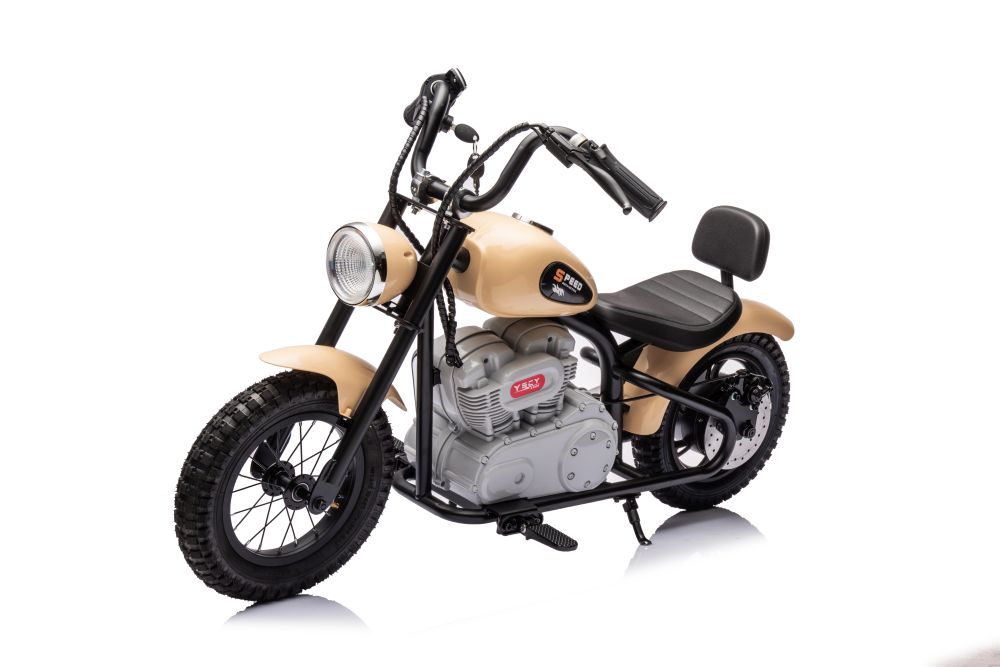 Elektrická motorka A9902 36V 350W béžová