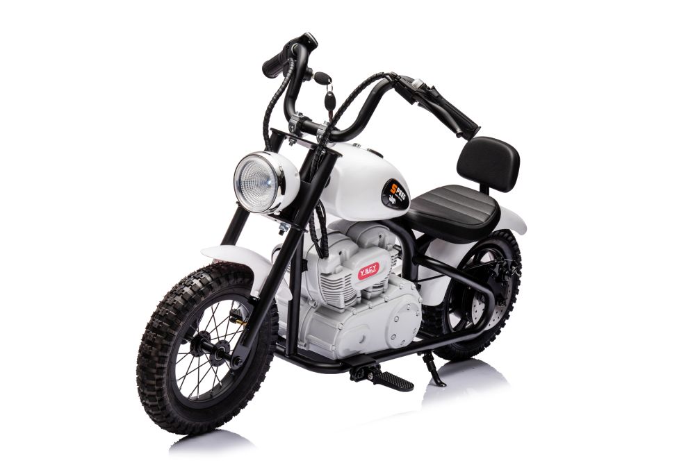 Elektrická motorka A9902 36V 350W bílá