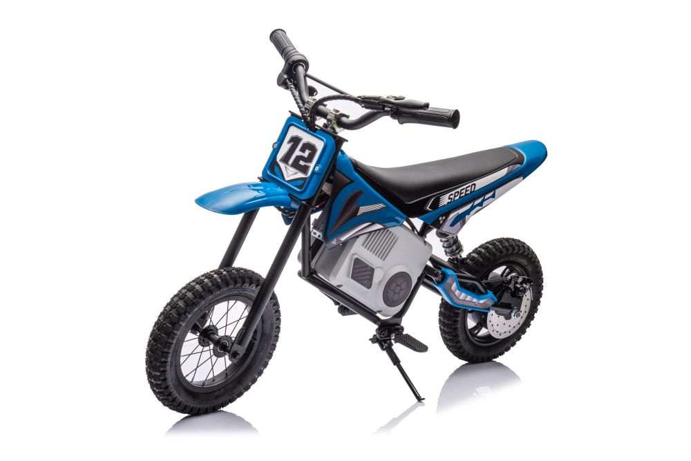 Dětská elektrická motorka Cross 350W 36V modrá