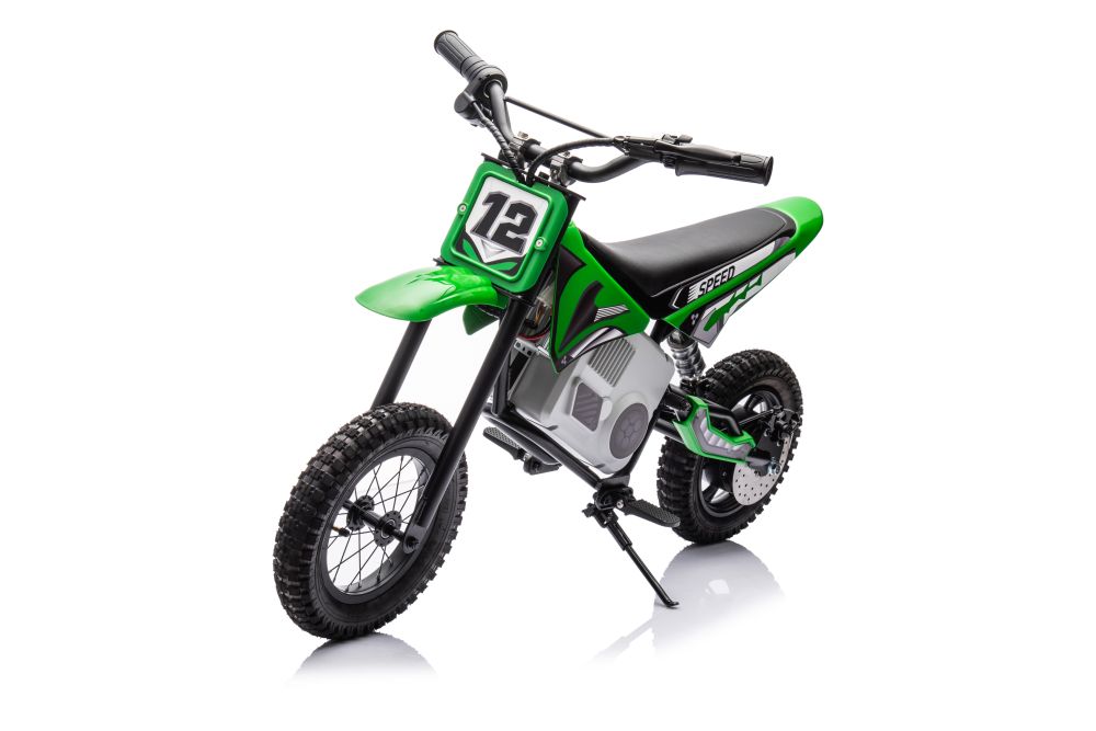 Dětská elektrická motorka Cross 350W 36V zelená