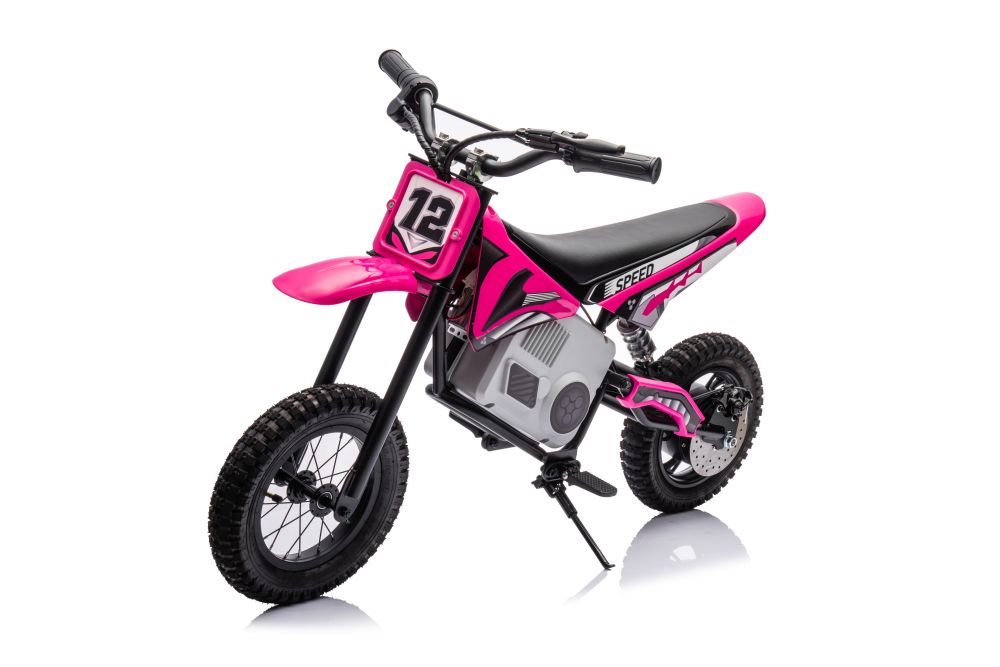 Dětská elektrická motorka Cross 350W 36V růžová