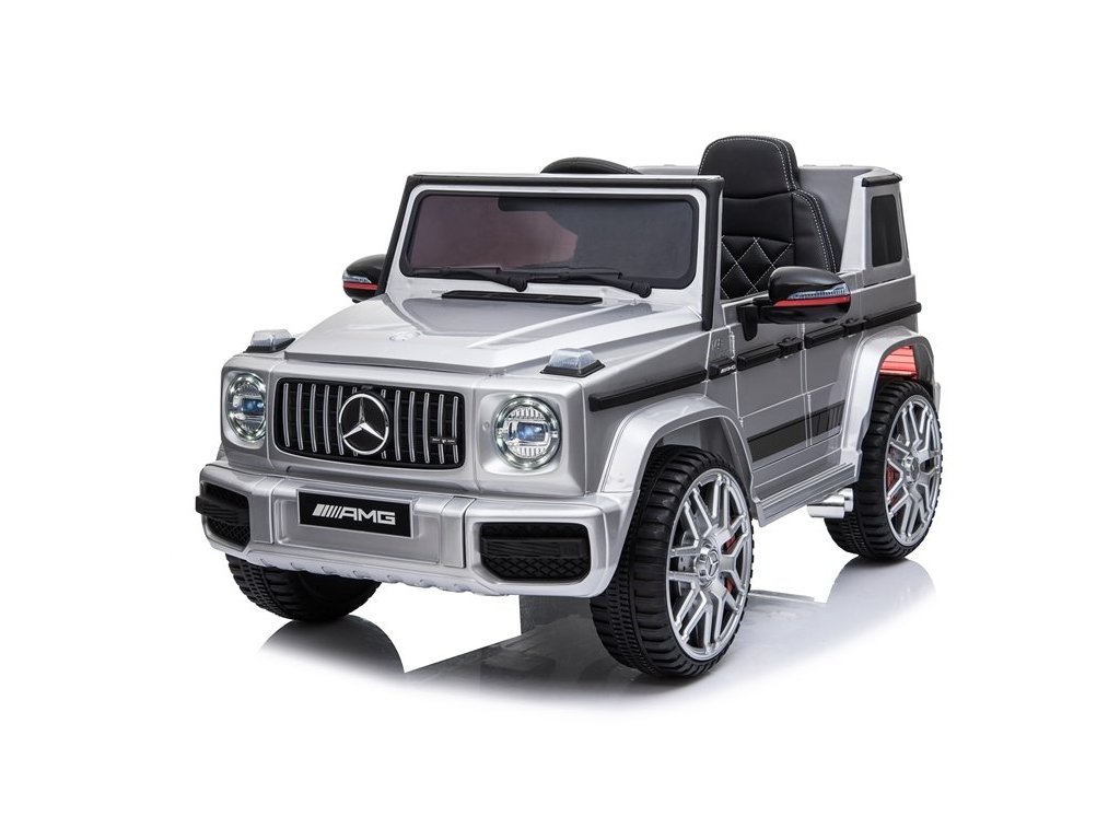 Elektrické autíčko Mercedes G63 AMG lakované stříbrné