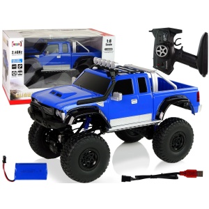 Terénní autíčko na dálkové ovládání 1:8 modré RC