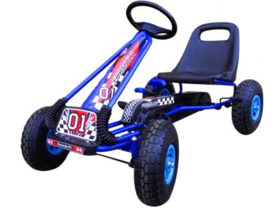 Dětská šlapací motokára G1 modrá