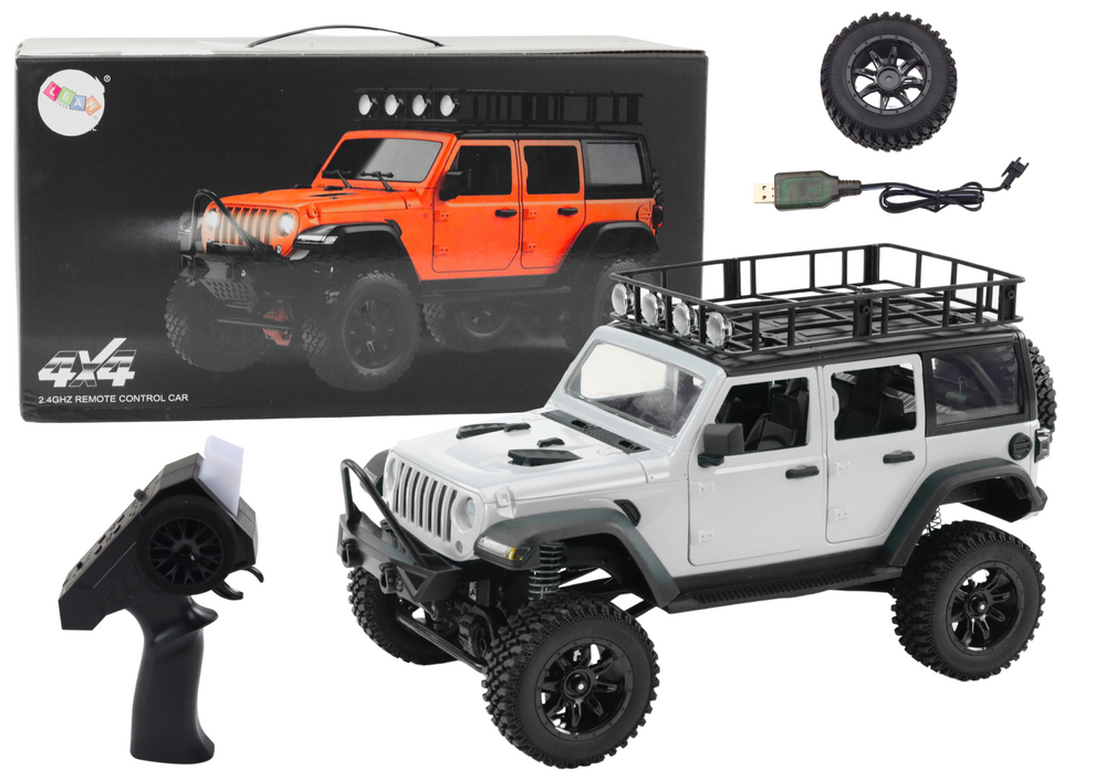 Terénní autíčko Off-road na dálkové ovládání RC 4x4 šedé