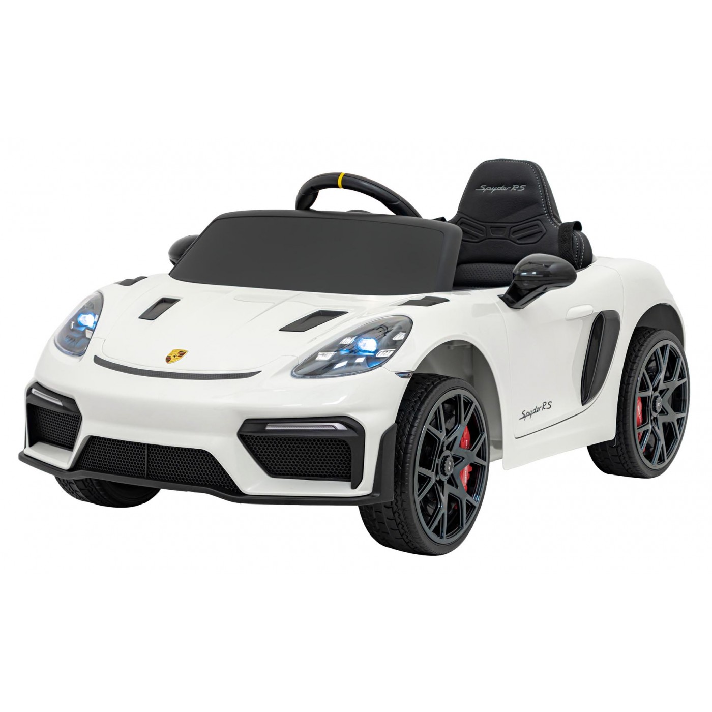 Elektrické autíčko Porsche Spyder RS 718 bílé