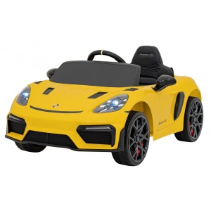 Elektrické autíčko Porsche Spyder RS 718 MP4 žluté