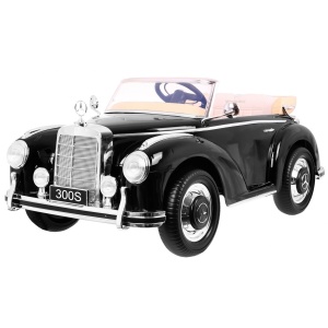 Elektrické autíčko Mercedes Benz 300S Retro lakované černé