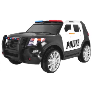 Dětské elektrické autíčko SUV Policie černé