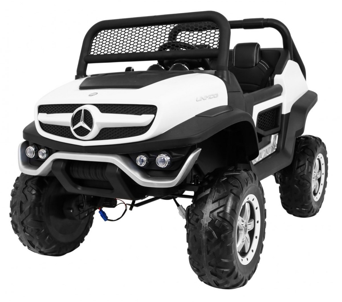 Dětské elektrické auto Buggy 4x4 Mercedes-Benz Unimog bílé