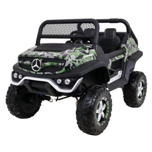 Dětské elektrické auto Buggy 4x4 Mercedes-Benz Unimog maskáčové