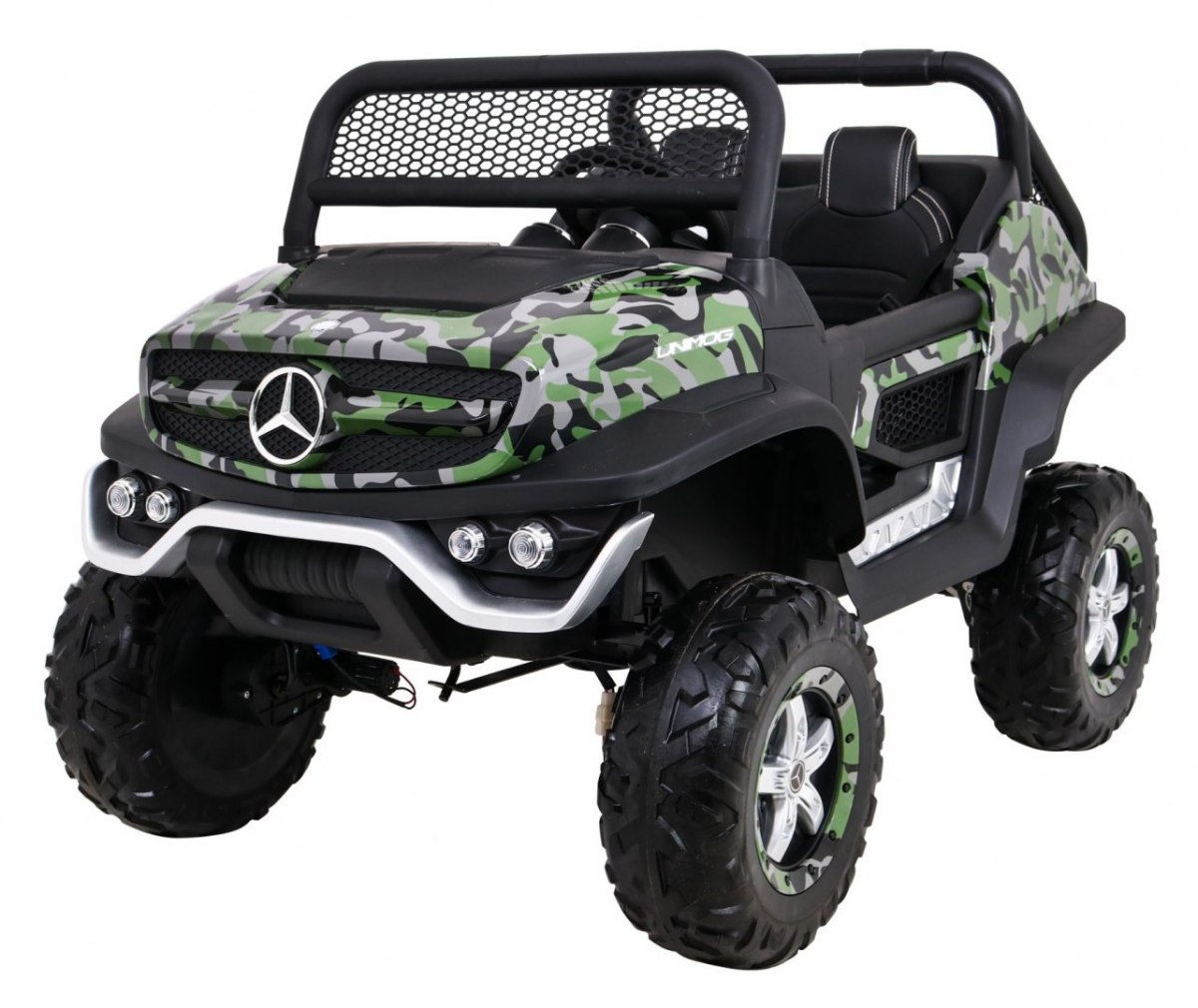 Dětské elektrické auto Buggy 4x4 Mercedes-Benz Unimog maskáčové
