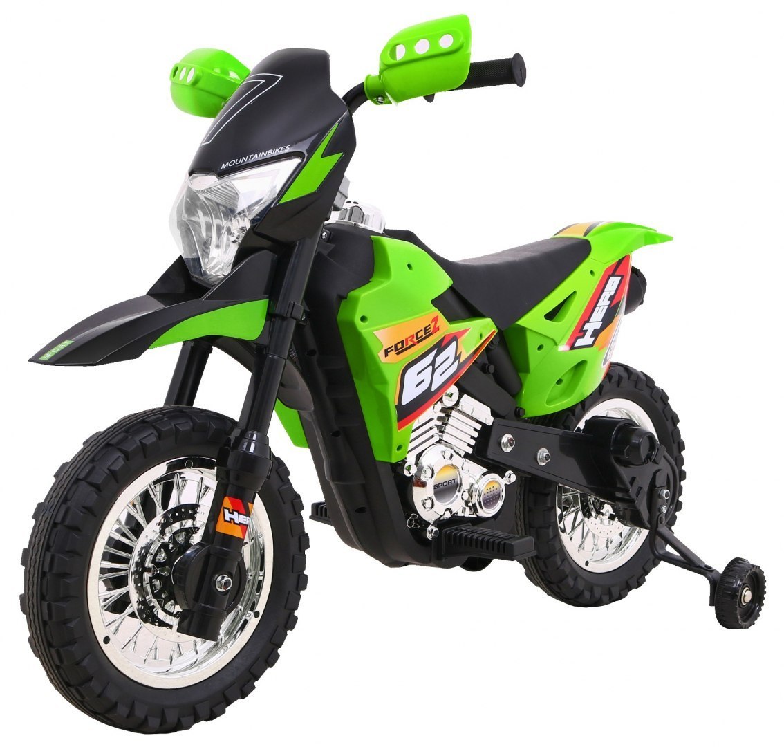 Dětská elektrická motorka Cross Force zelená
