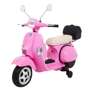Dětský elektrický skútr Vespa růžový