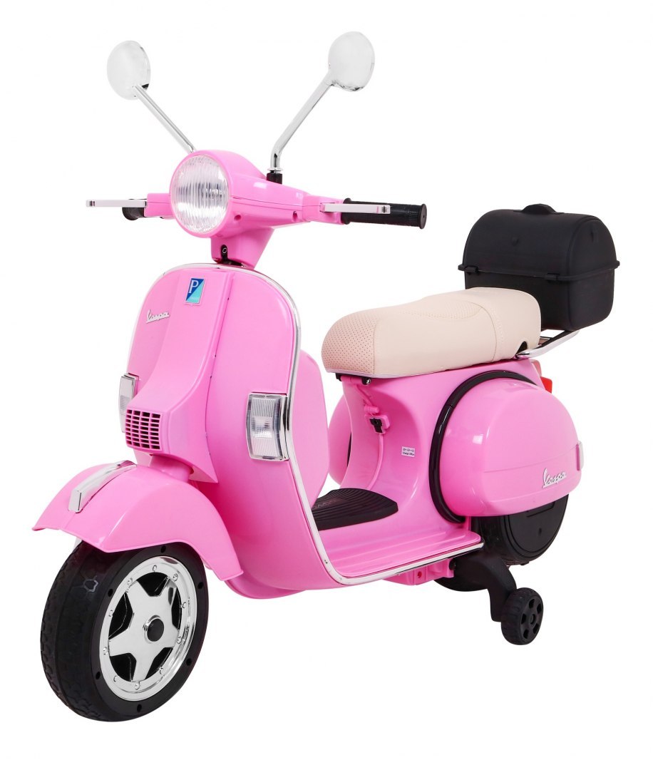 Dětský elektrický skútr Vespa růžový