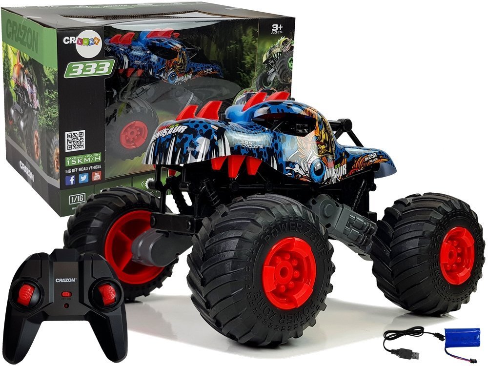 Terénní auto na dálkové ovládání dinosaurus RC 1:16