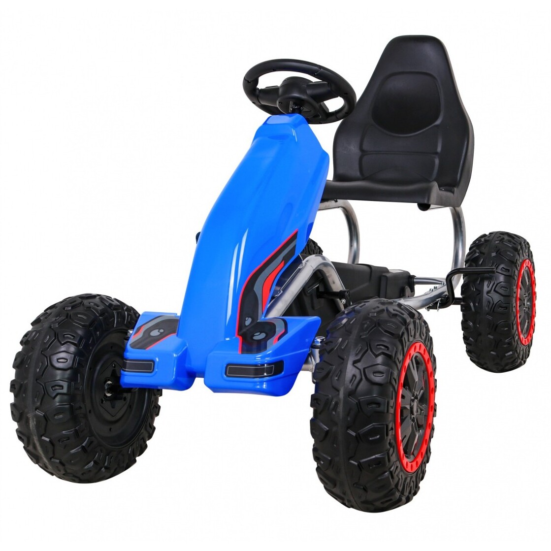 Dětská šlapací motokára Monster Strong modrá