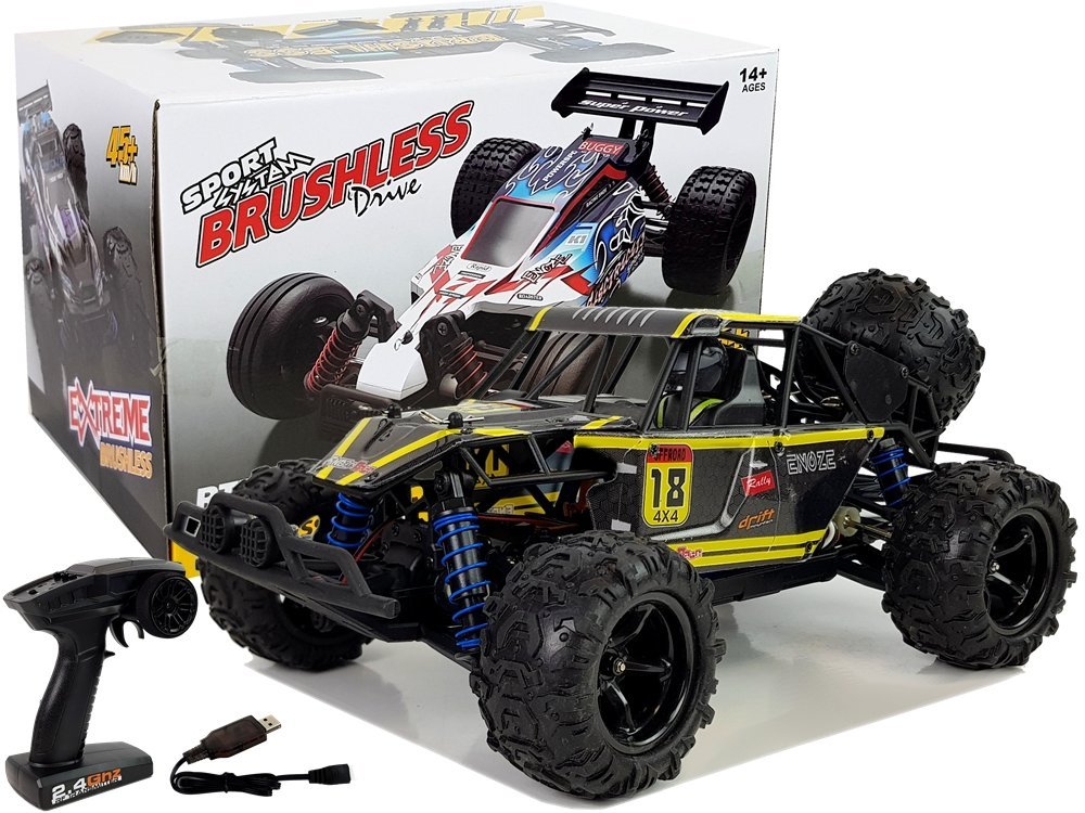 Auto na dálkové ovládání RC 4x4 Buggy Enzone 45 km/h žluté