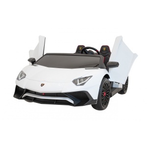 Dětské elektrické autíčko Lamborghini Aventador SV bílé