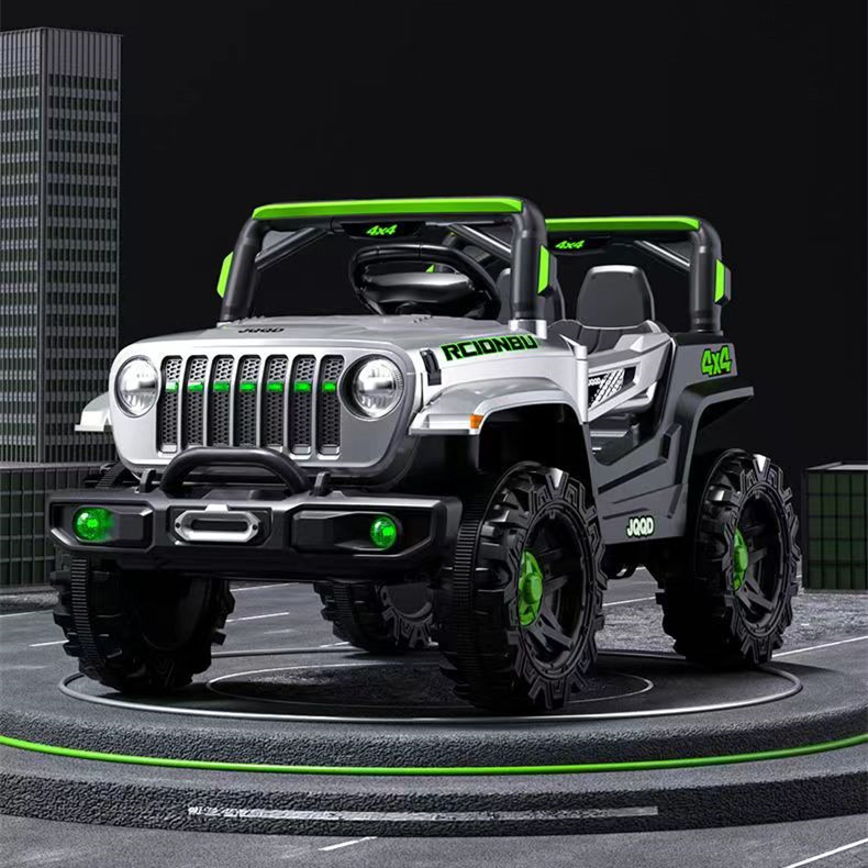 Elektrické autíčko Terrain 4x4 šedé
