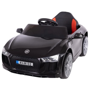 Elektrické autíčko Fast Wing eko-kůže černé