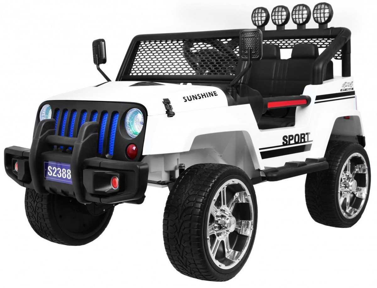Elektrické autíčko Jeep Raptor 4x4 bílé